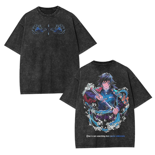 TOMIOKA GIYUU ANIME INSPIRED VINTAGE TEE丨DEMON SLAYER-[DS]