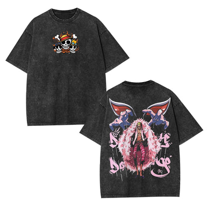 DONQUIXOTE DOFLAMINGO ANIME INSPIRED VINTAGE TEE丨ONE PIECE-[DS]