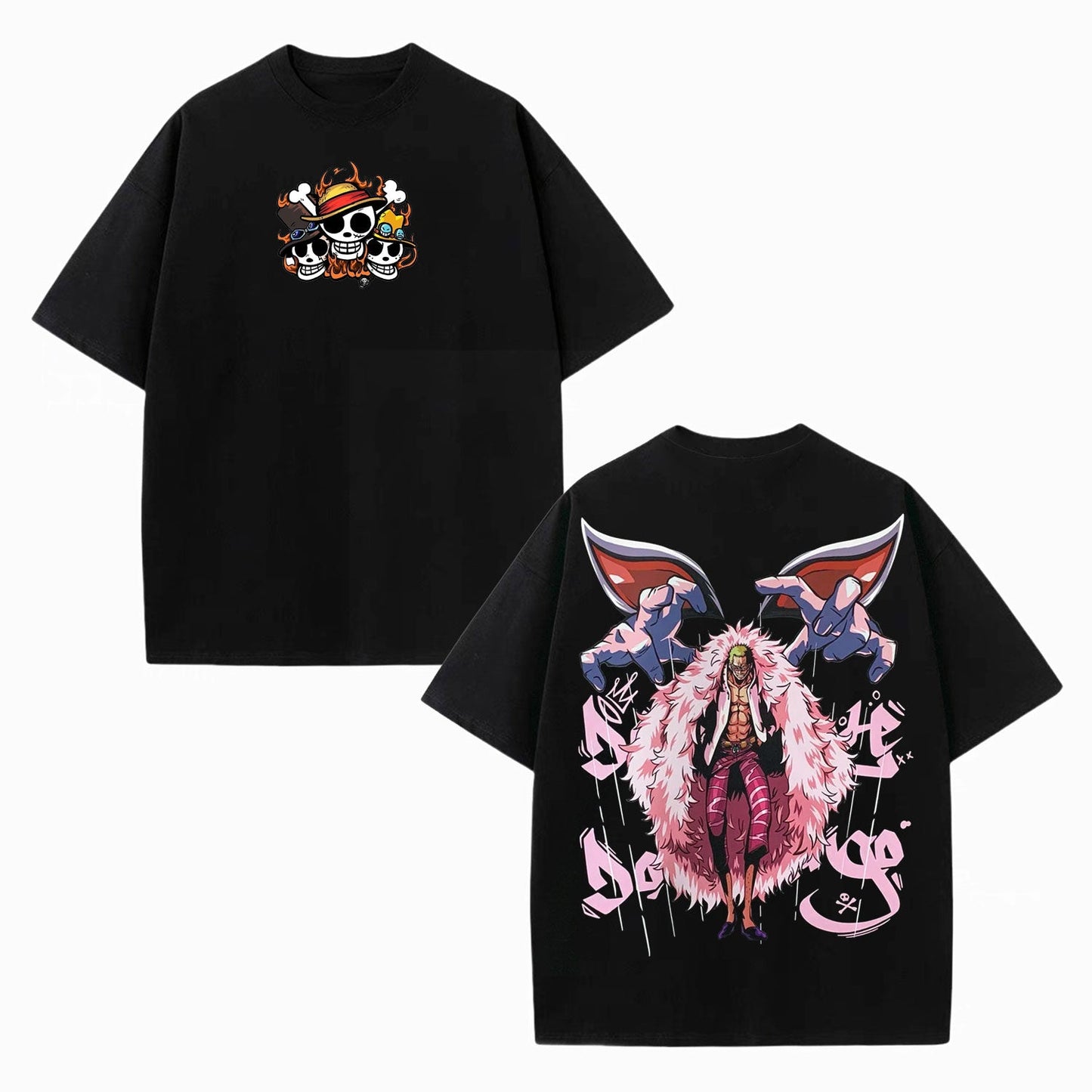 DONQUIXOTE DOFLAMINGO ANIME INSPIRED VINTAGE TEE丨ONE PIECE-[DS]