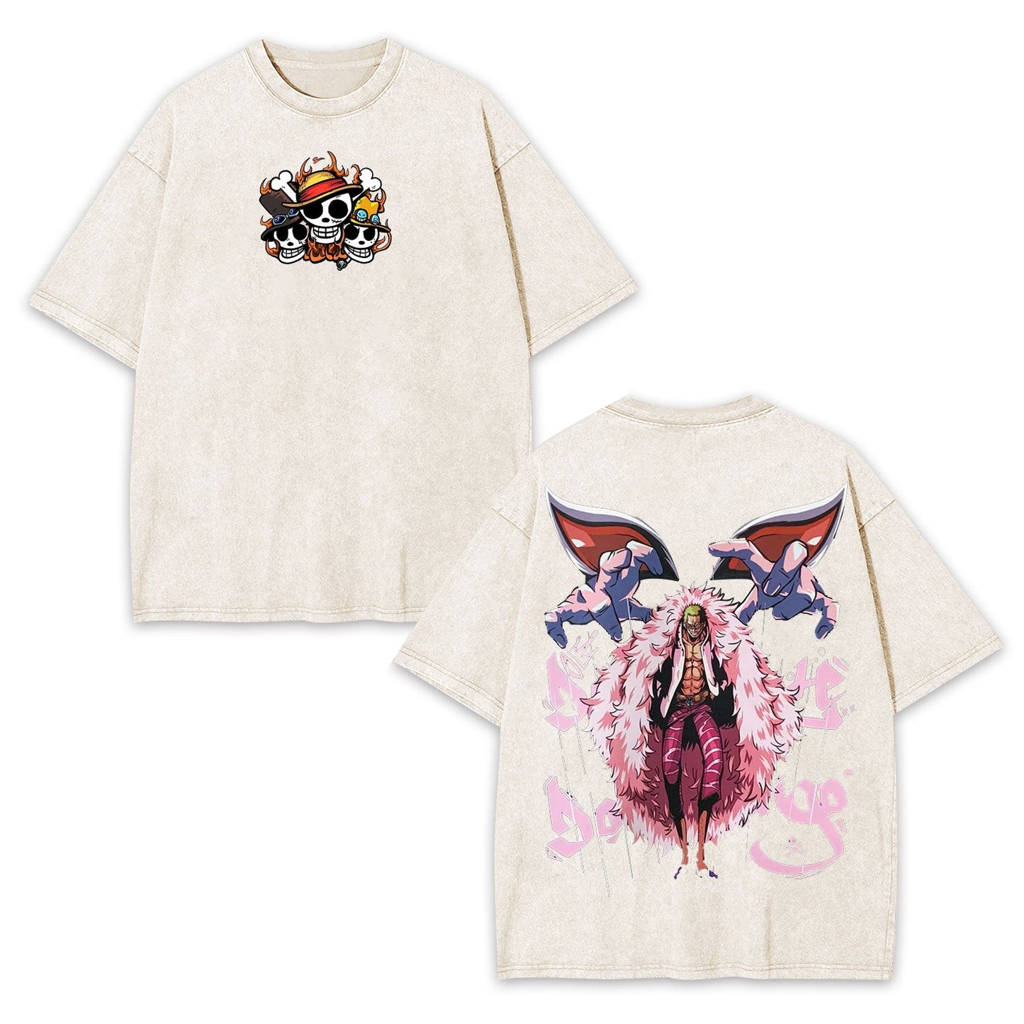 DONQUIXOTE DOFLAMINGO ANIME INSPIRED VINTAGE TEE丨ONE PIECE-[DS]