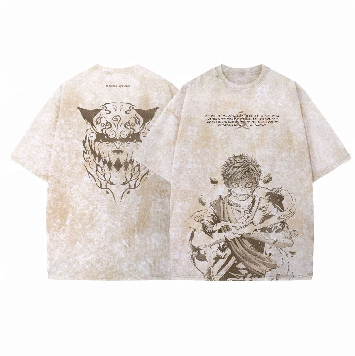 GAARA ANIME INSPIRED VINTAGE TEE丨NARUTO-[DS]