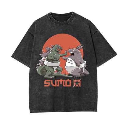 TOTORO GHIBLI UNISEX ANIME INSPIRED VINTAGE TEE -[FRONT]