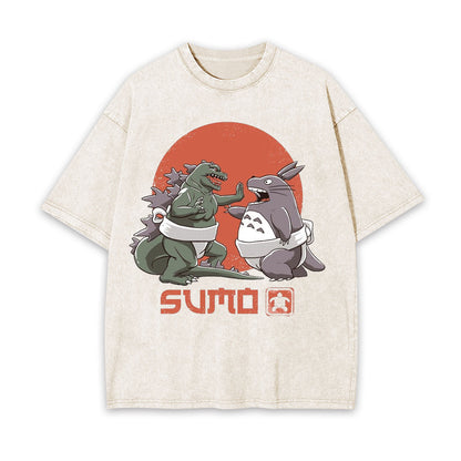 TOTORO GHIBLI UNISEX ANIME INSPIRED VINTAGE TEE -[FRONT]