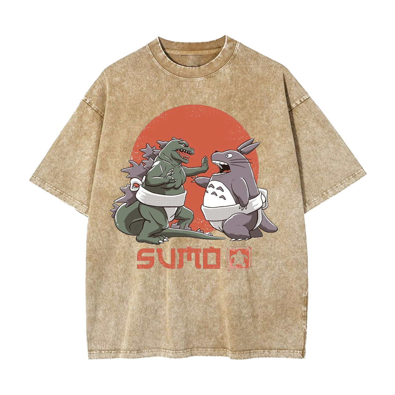 TOTORO GHIBLI UNISEX ANIME INSPIRED VINTAGE TEE -[FRONT]