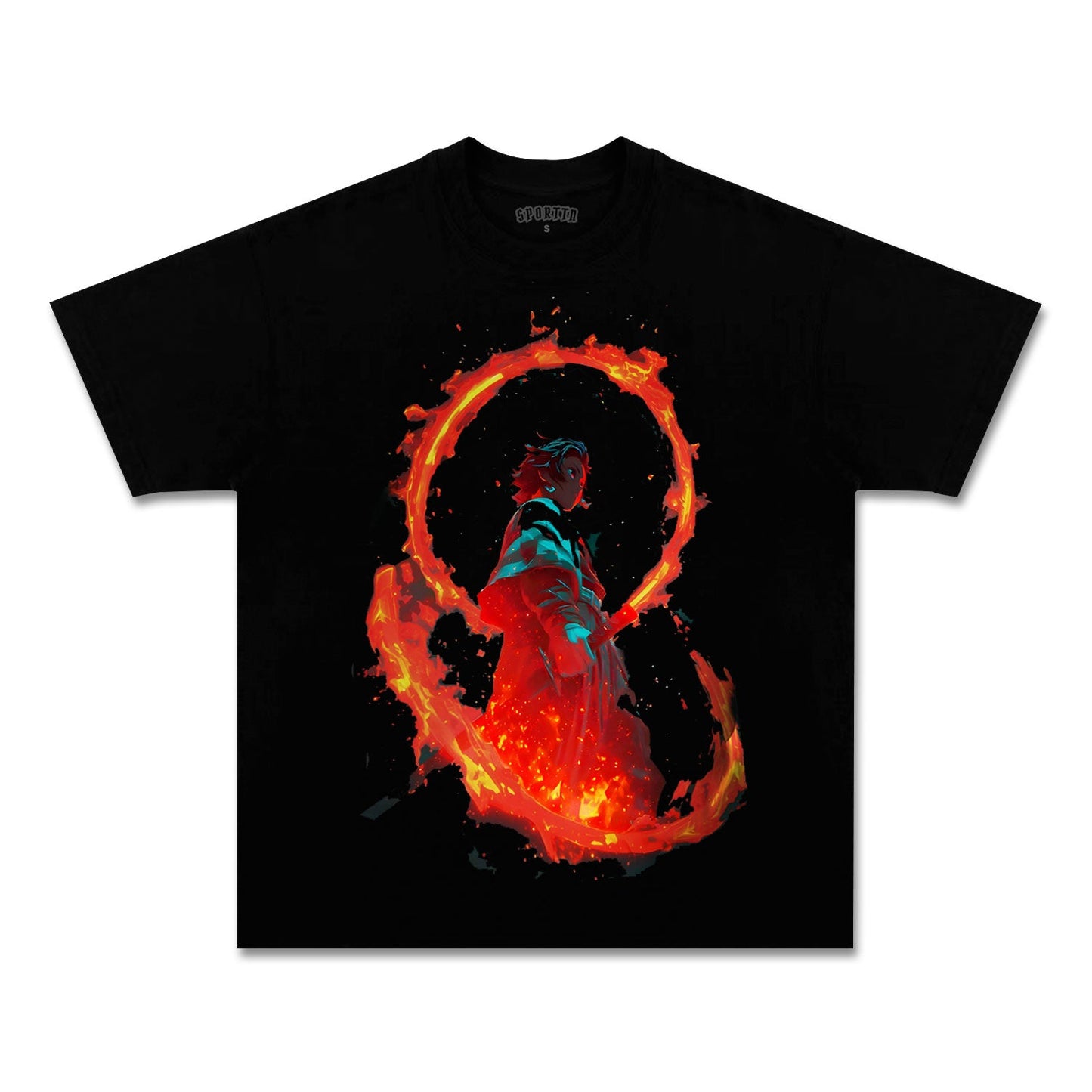 UNISEX ANIME INSPIRED VINTAGE TEE丨DEMON SLAYER-[FRONT]