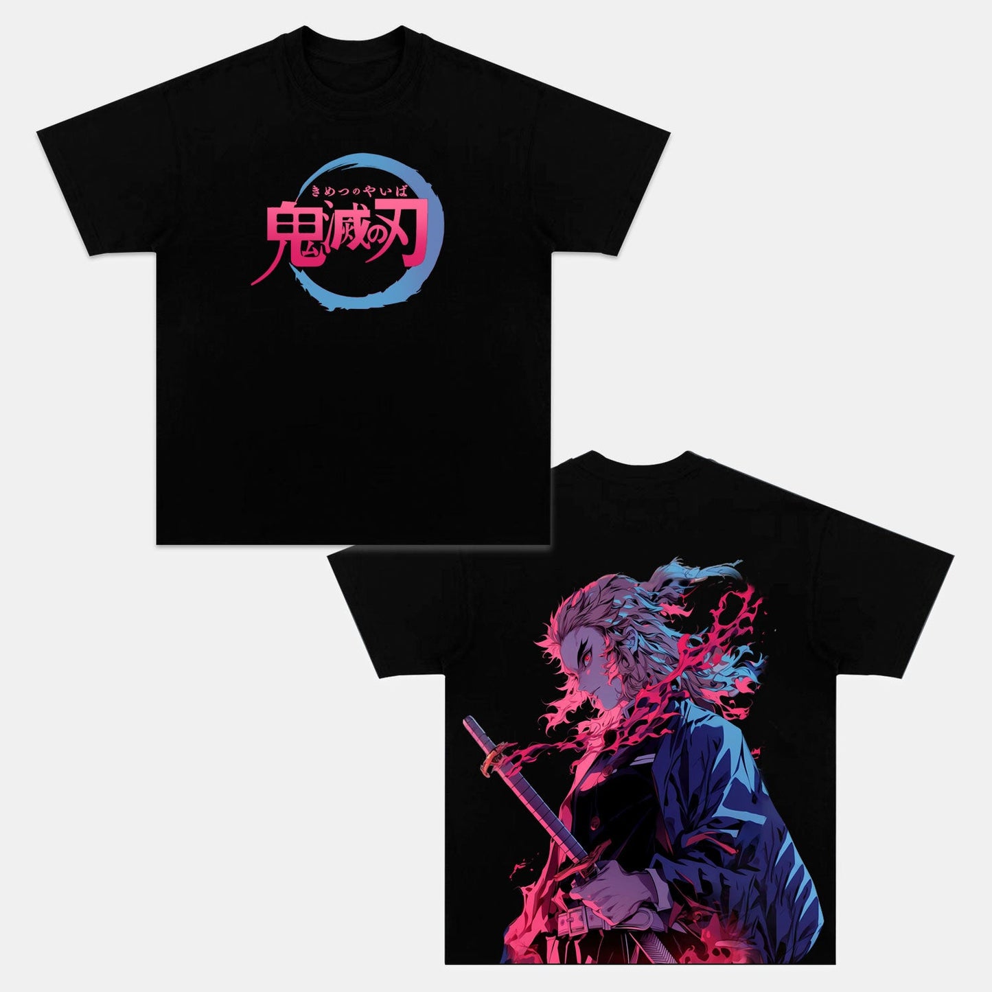 UNISEX ANIME INSPIRED VINTAGE TEE丨DEMON SLAYER-[DS]