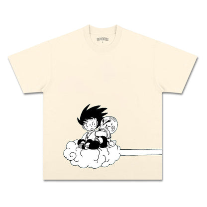 UNISEX ANIME INSPIRED VINTAGE TEE丨DRAGON BALL-[FRONT]