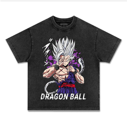 UNISEX ANIME INSPIRED VINTAGE TEE丨DRAGON BALL-[FRONT]