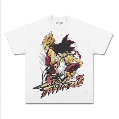 UNISEX ANIME INSPIRED VINTAGE TEE丨DRAGON BALL-[FRONT]