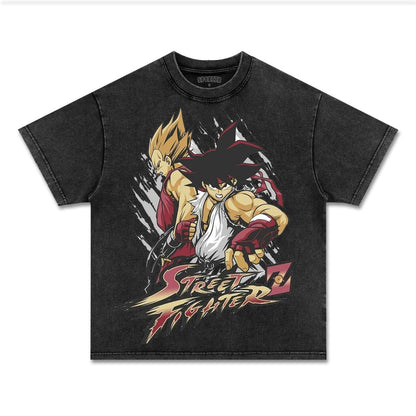 UNISEX ANIME INSPIRED VINTAGE TEE丨DRAGON BALL-[FRONT]