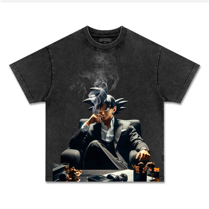 UNISEX ANIME INSPIRED VINTAGE TEE丨DRAGON BALL-[FRONT]