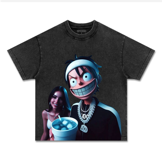 UNISEX ANIME INSPIRED VINTAGE TEE丨ONE PIECE-[FRONT]