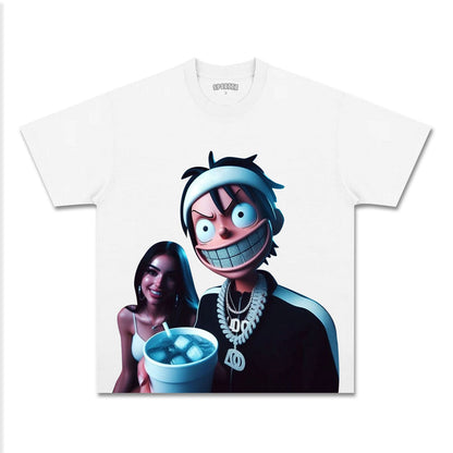 UNISEX ANIME INSPIRED VINTAGE TEE丨ONE PIECE-[FRONT]