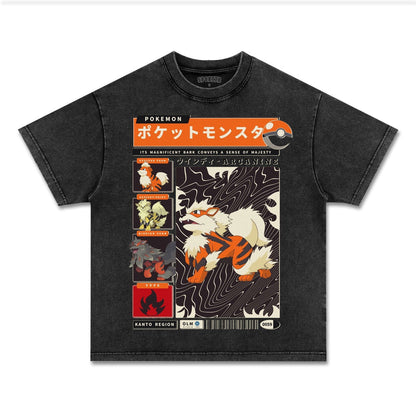 UNISEX ANIME INSPIRED VINTAGE TEE丨POKéMON-[FRONT]