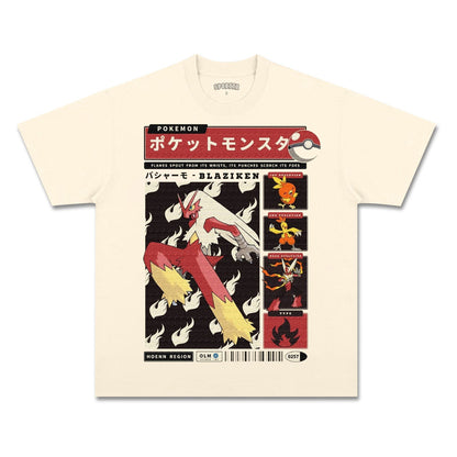 UNISEX ANIME INSPIRED VINTAGE TEE丨POKéMON-[FRONT]