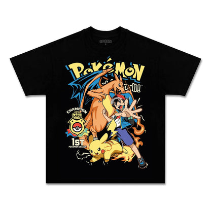 UNISEX ANIME INSPIRED VINTAGE TEE丨POKéMON-[FRONT]