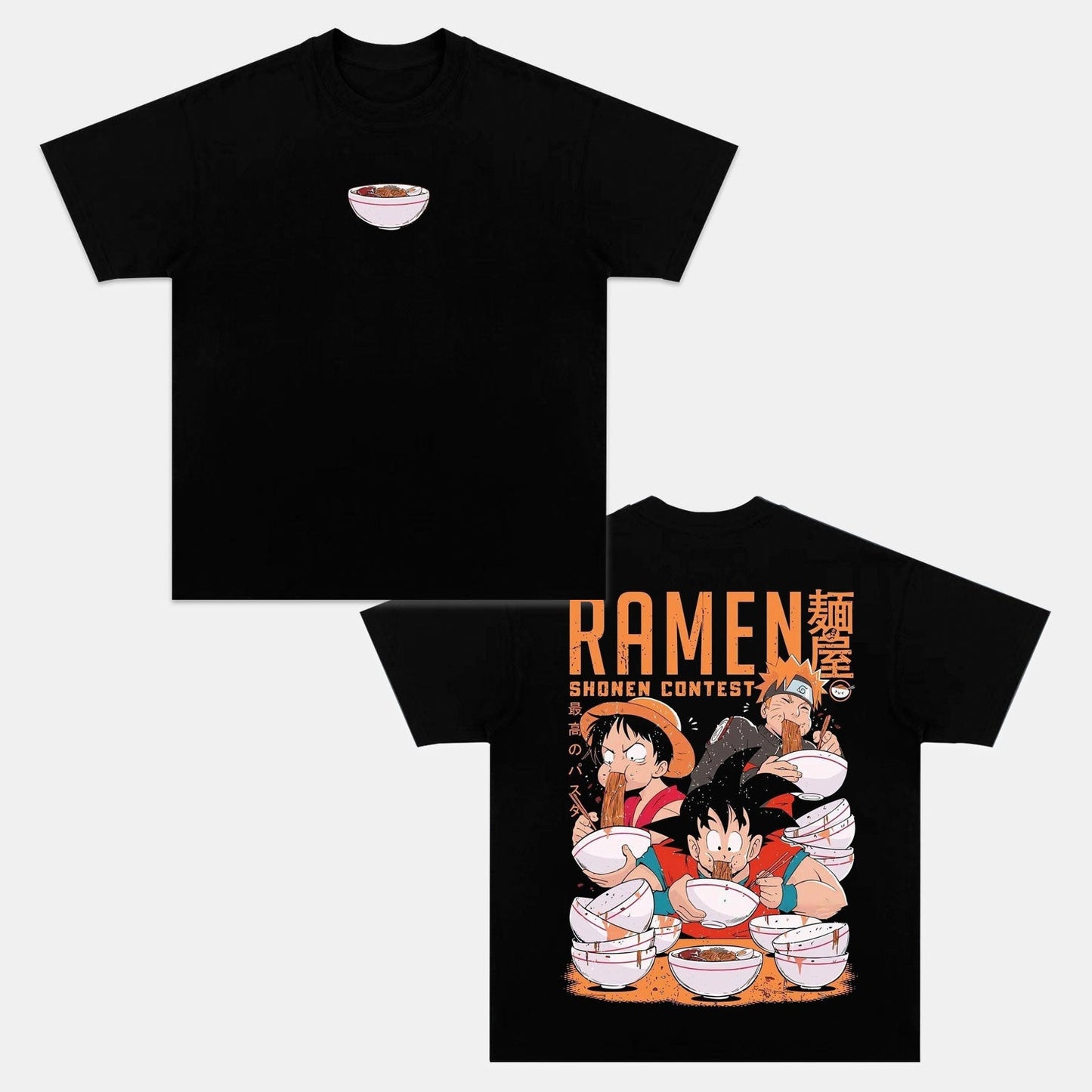 UNISEX ANIME INSPIRED VINTAGE OVERSIZED TEE-[DS]