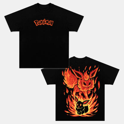 UNISEX ANIME INSPIRED VINTAGE OVERSIZED TEE丨POKÉMON-[DS]