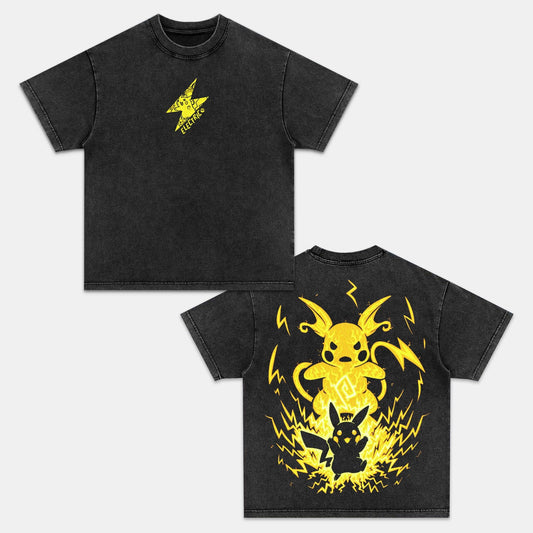 UNISEX ANIME INSPIRED VINTAGE OVERSIZED TEE丨POKÉMON-[DS]