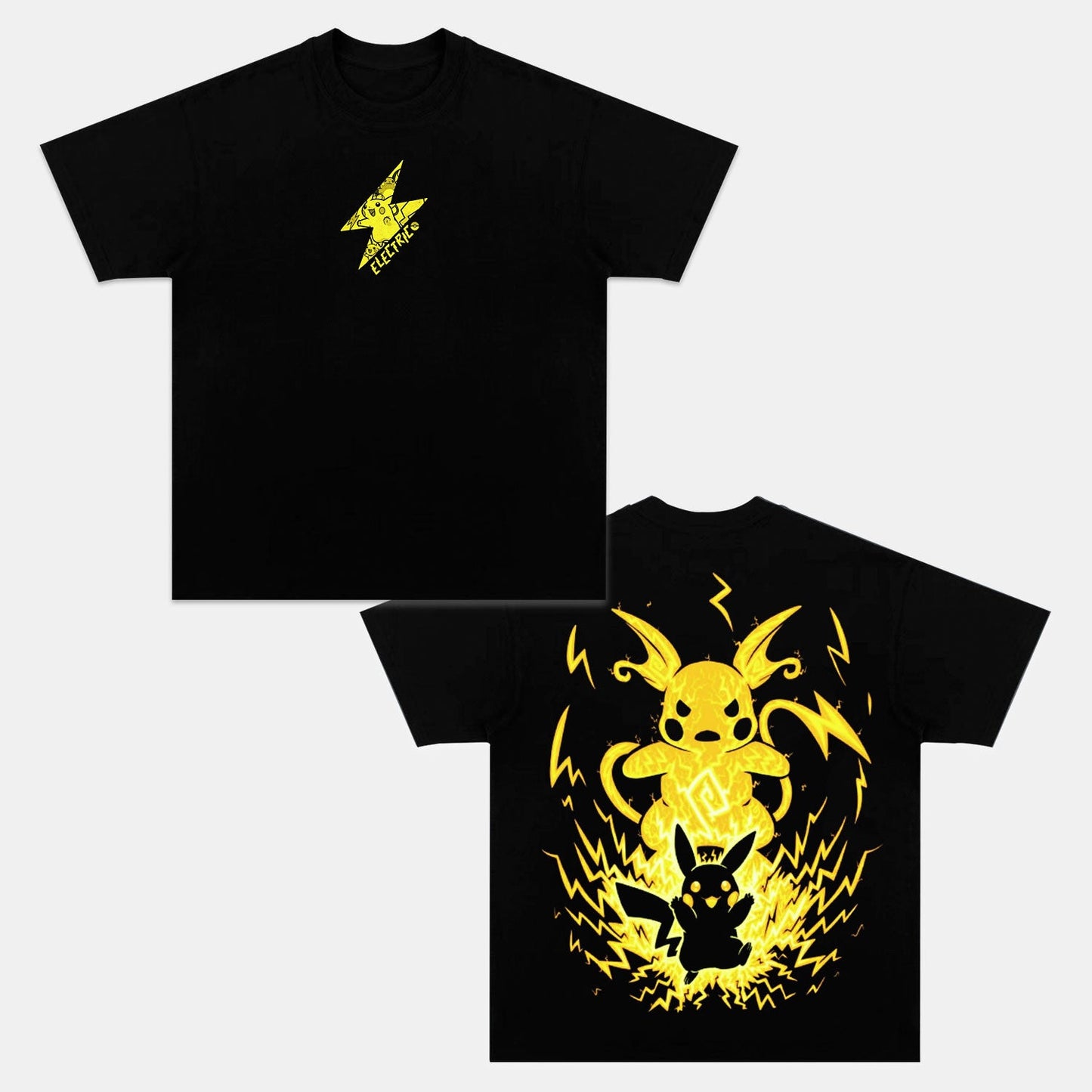 UNISEX ANIME INSPIRED VINTAGE OVERSIZED TEE丨POKÉMON-[DS]