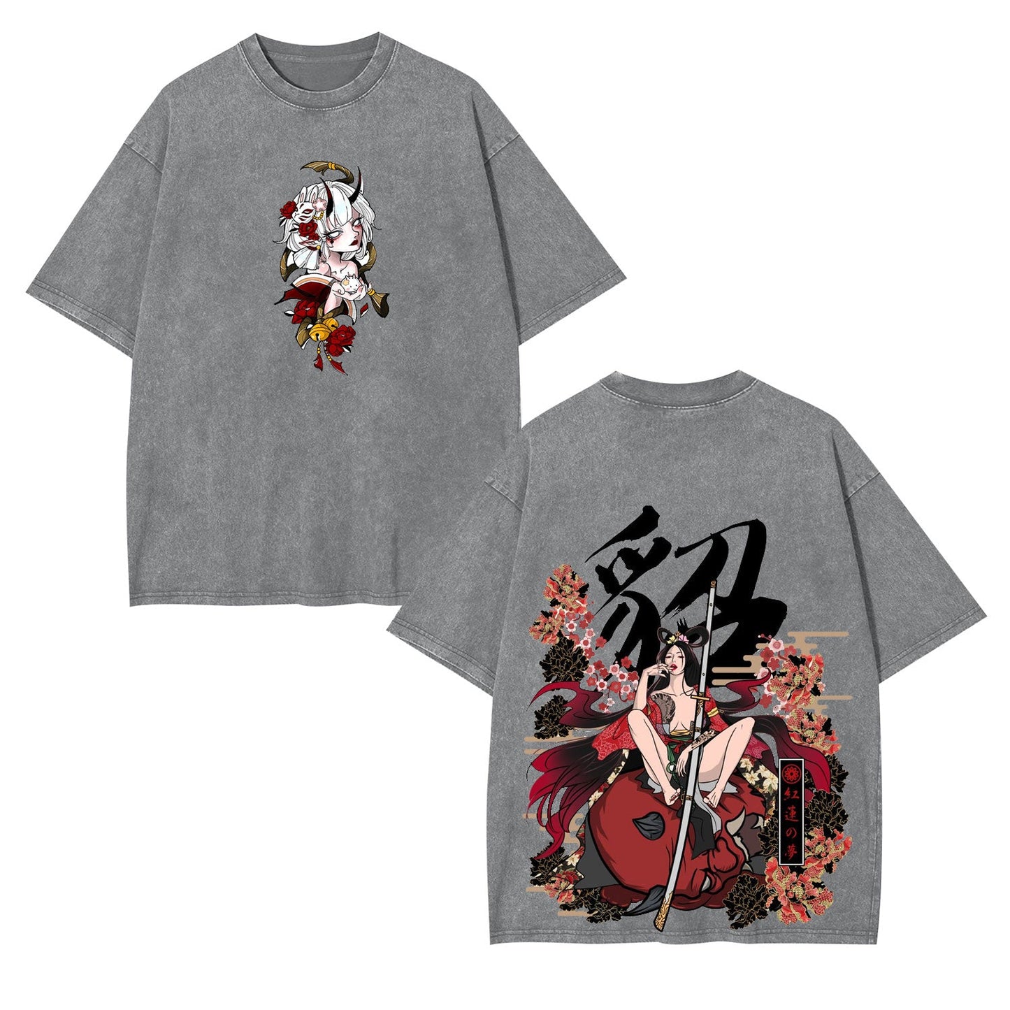 UNISEX ANIME INSPIRED VINTAGE OVERSIZED TEE-[DS]