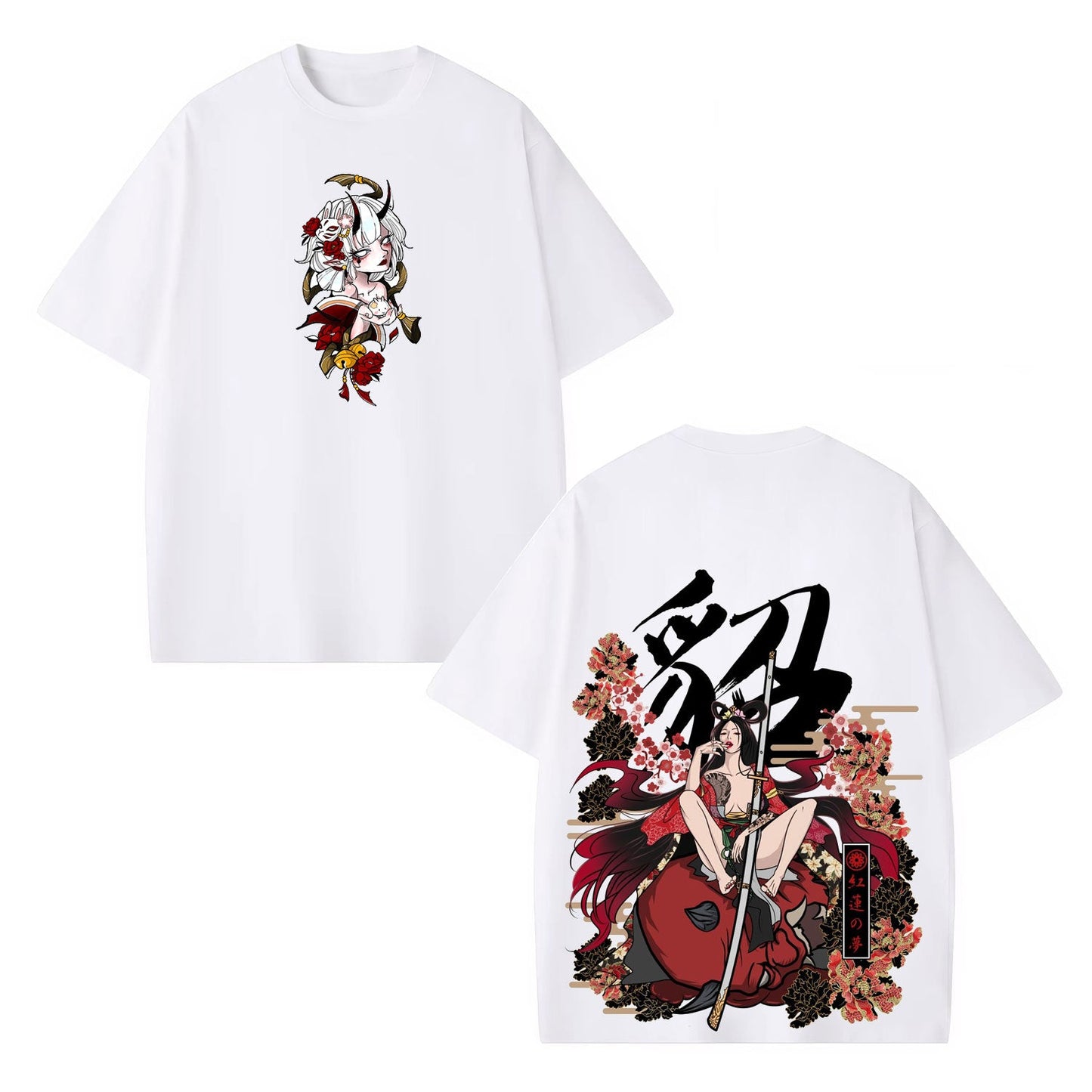 UNISEX ANIME INSPIRED VINTAGE OVERSIZED TEE-[DS]