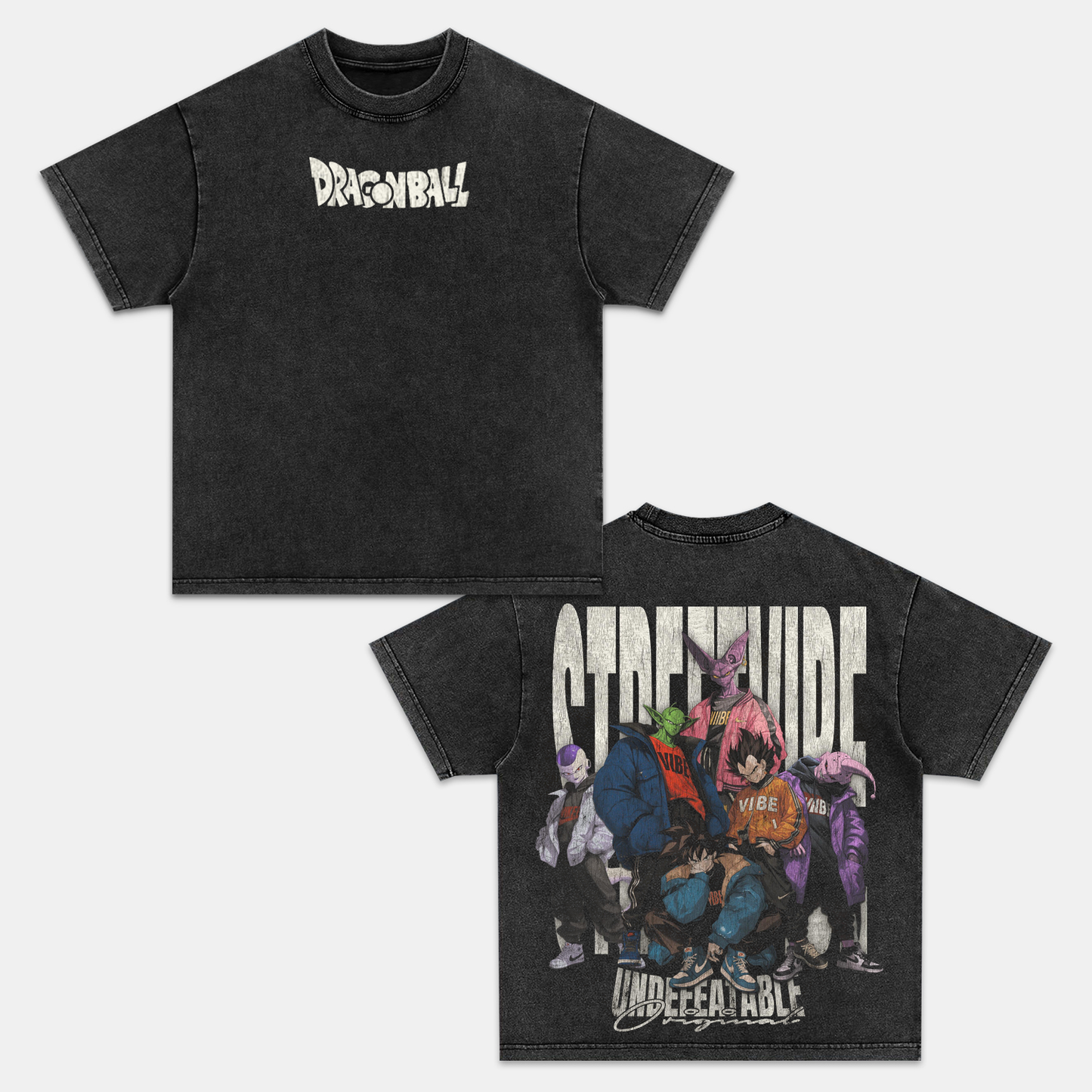 Unisex Anime Inspired Vintage T-Shirt丨Dragon Ball-[DS]