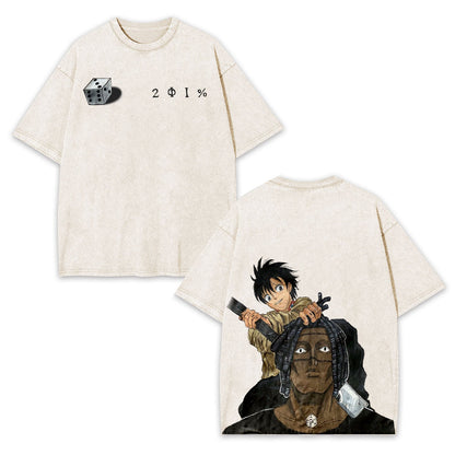 UNISEX ANIME VINTAGE OVERSIZED TEE -[DS]