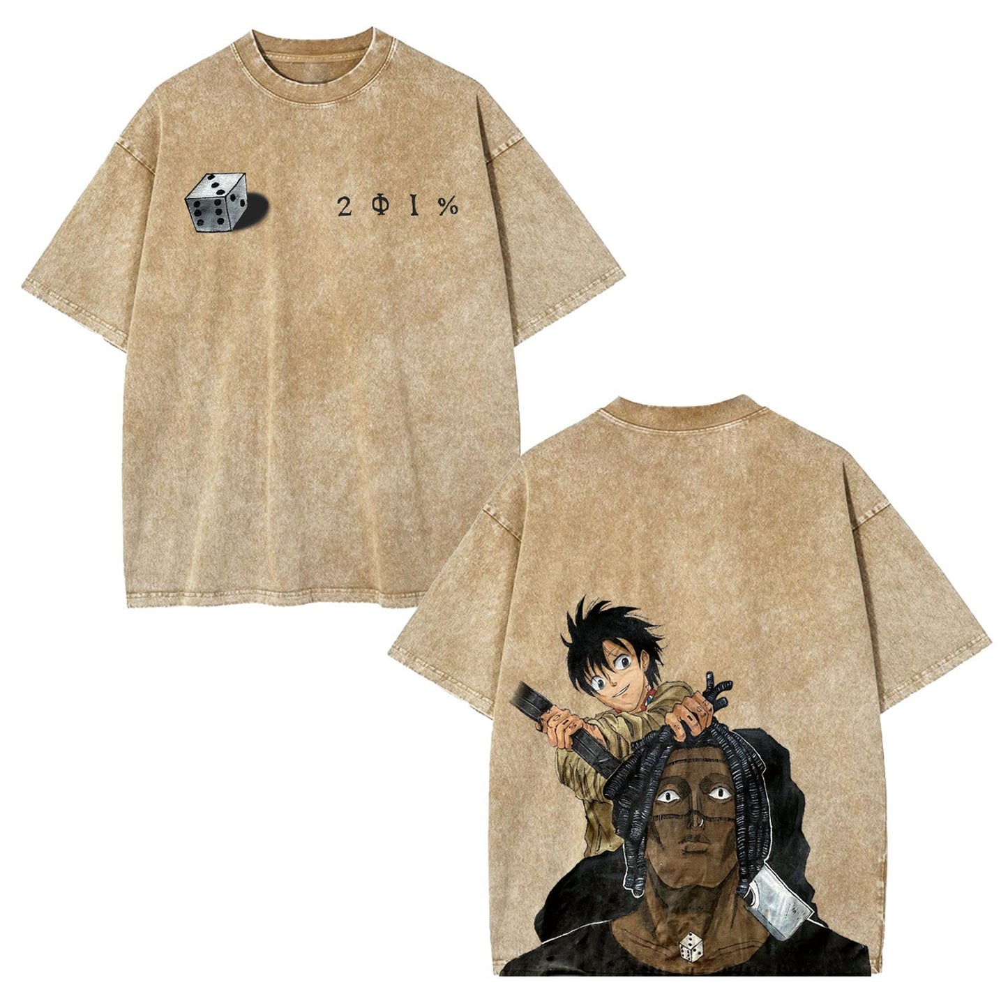 UNISEX ANIME VINTAGE OVERSIZED TEE -[DS]