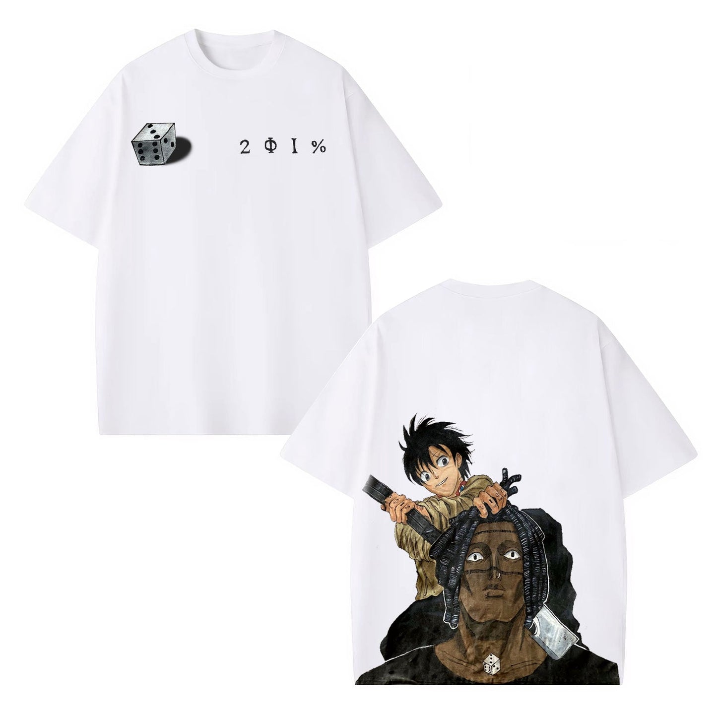 UNISEX ANIME VINTAGE OVERSIZED TEE -[DS]