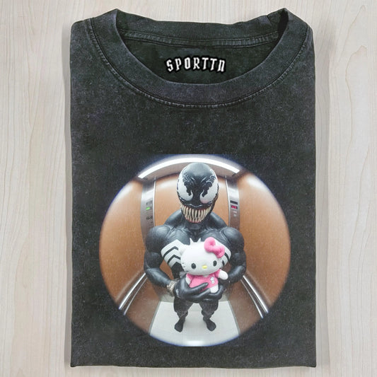 VENOM AND HELLOKITTY TEE