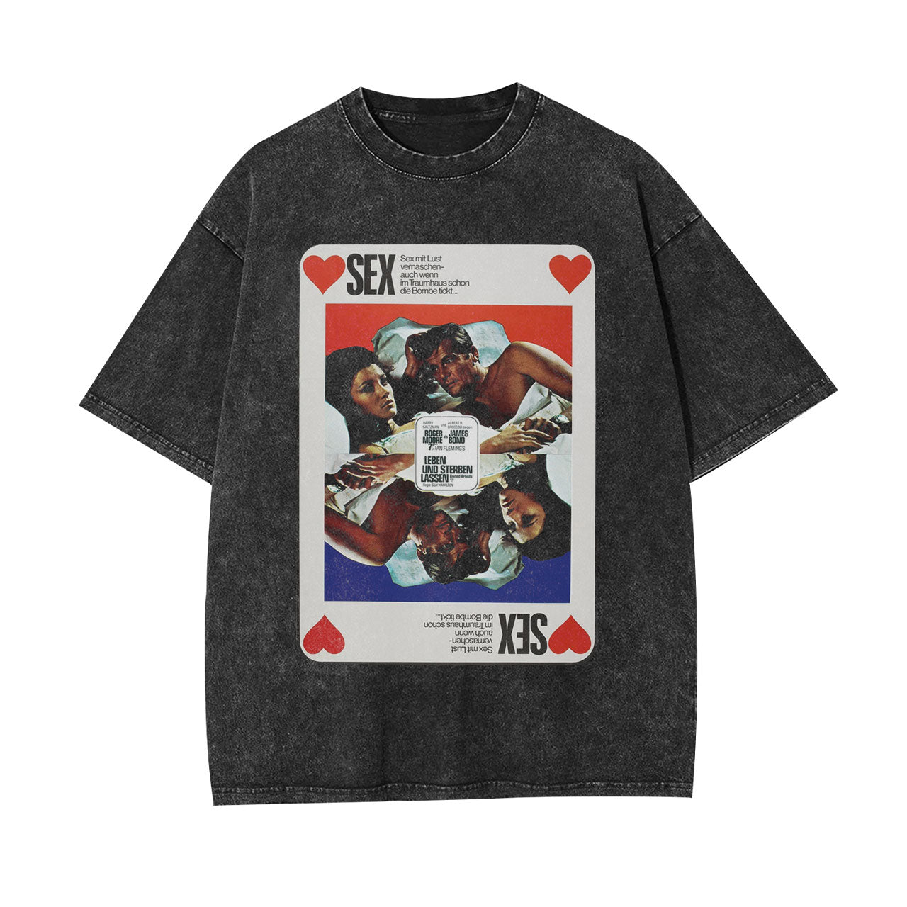VINTAGE POSTER STYLE T-SHIRT丨007 LIVE AND LET DIE