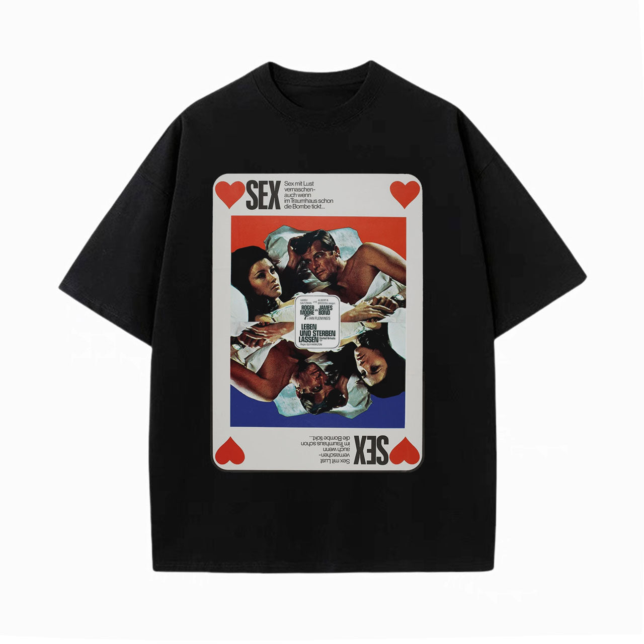 VINTAGE POSTER STYLE T-SHIRT丨007 LIVE AND LET DIE