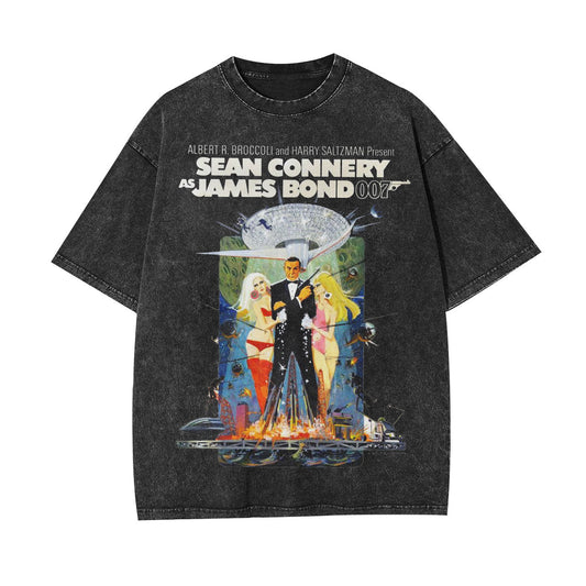 VINTAGE POSTER STYLE T-SHIRT丨007 LIVE AND LET DIE V2