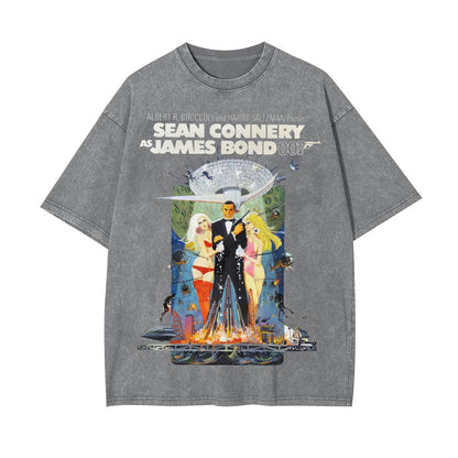 VINTAGE POSTER STYLE T-SHIRT丨007 LIVE AND LET DIE V2