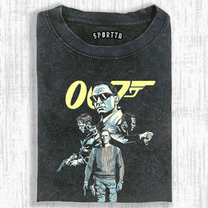 VINTAGE POSTER STYLE T-SHIRT丨007 LIVE AND LET DIE V4