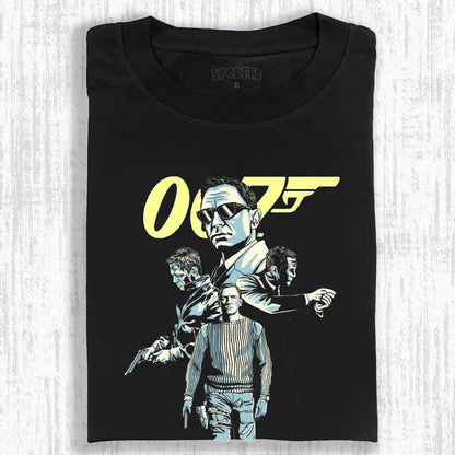 VINTAGE POSTER STYLE T-SHIRT丨007 LIVE AND LET DIE V4
