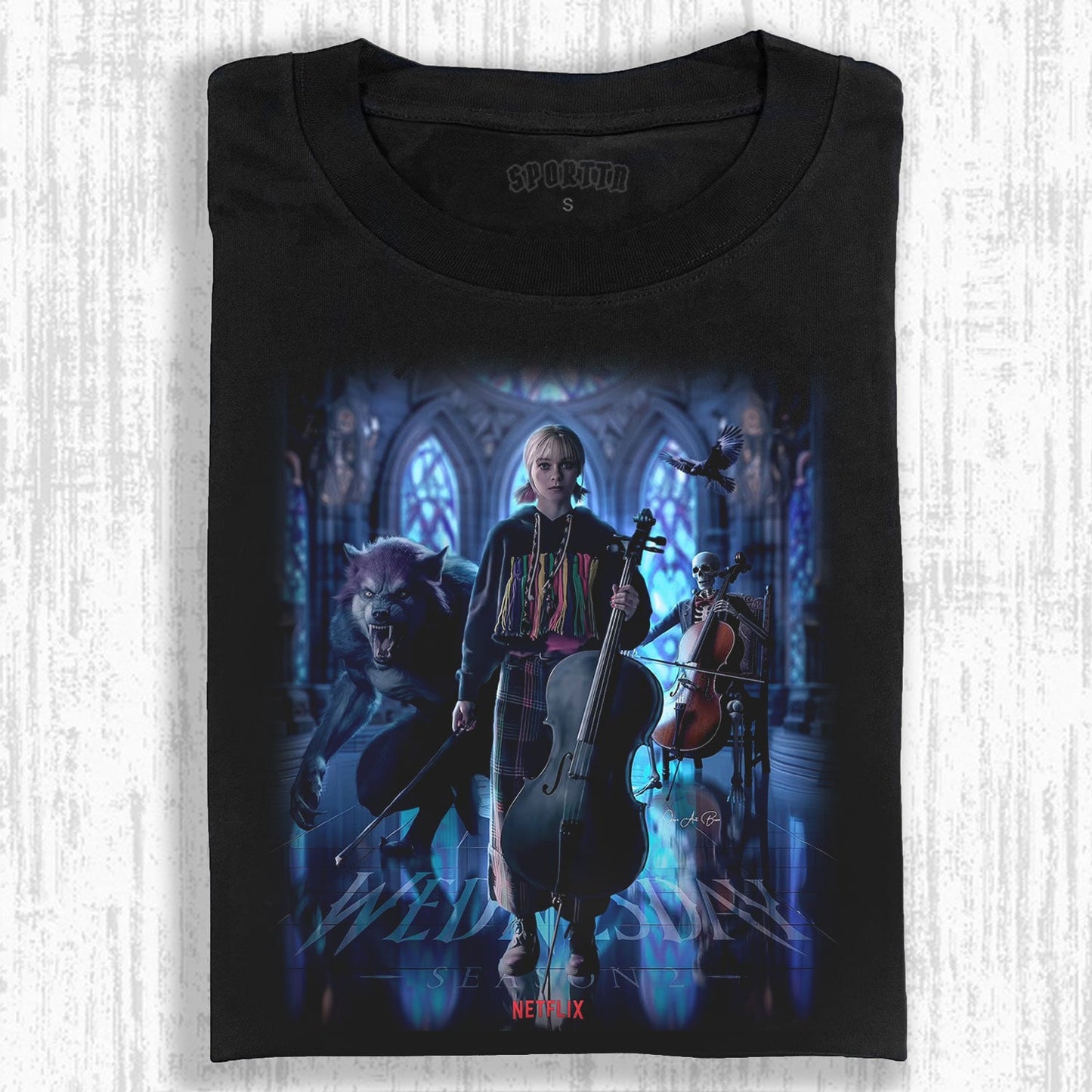 WEDNESDAY S2 ENID SINCLAIR THEMED T-SHIRT