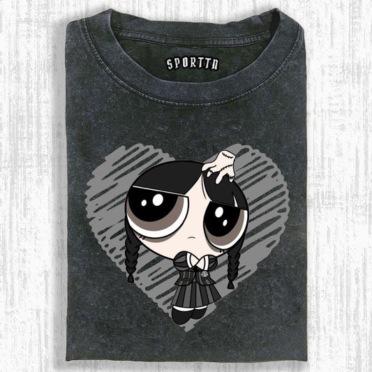 WEDNESDAY &amp; THE POWERPUFF GIRLS T-SHIRT