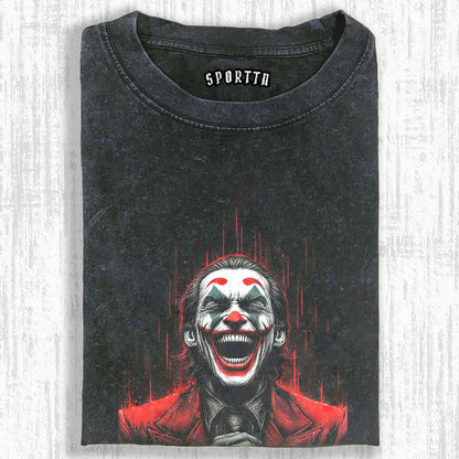 WASHED COTTON CLOWN T-SHIRT