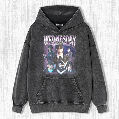 "WEDNESDAY S2 ADDAMS" THEMED V10 T-SHIRT