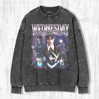 "WEDNESDAY S2 ADDAMS" THEMED V10 T-SHIRT