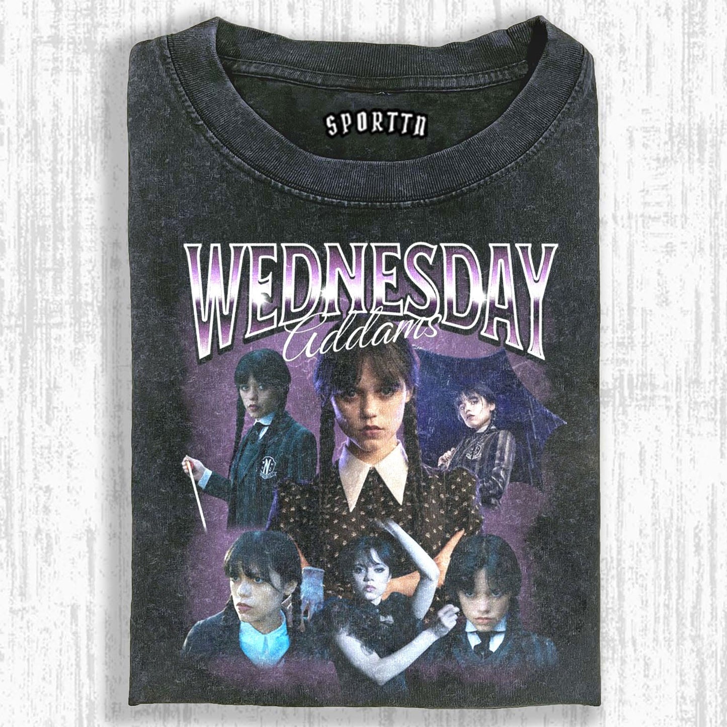 "WEDNESDAY S2 ADDAMS" THEMED V10 T-SHIRT