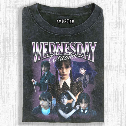 "WEDNESDAY S2 ADDAMS" THEMED V10 T-SHIRT