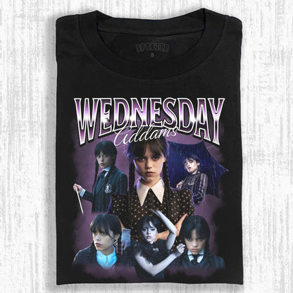 "WEDNESDAY S2 ADDAMS" THEMED V10 T-SHIRT