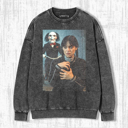 "WEDNESDAY S2 ADDAMS" THEMED V11 T-SHIRT
