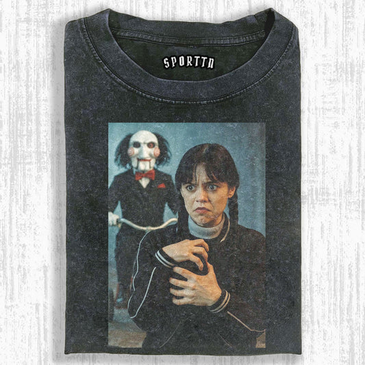 "WEDNESDAY S2 ADDAMS" THEMED V11 T-SHIRT