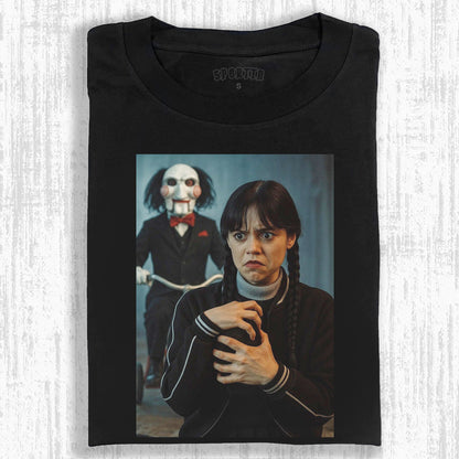 "WEDNESDAY S2 ADDAMS" THEMED V11 T-SHIRT