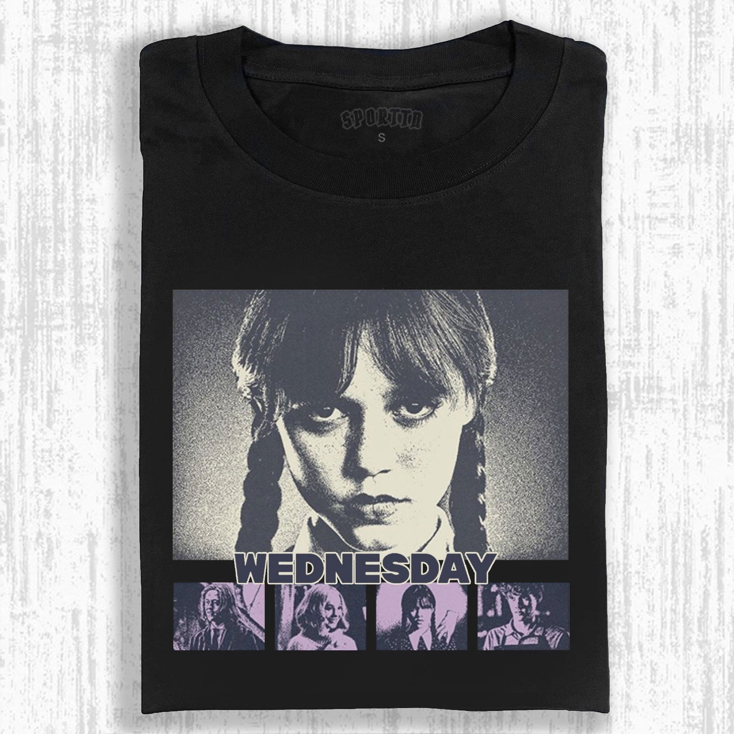 "WEDNESDAY S2 ADDAMS" THEMED V12 T-SHIRT