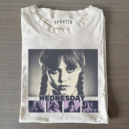 "WEDNESDAY S2 ADDAMS" THEMED V12 T-SHIRT